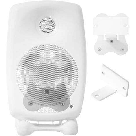 Kompatibel mit Genelec G2 Wandhalterung, Genelec G2 Ständer, Genelec G2 Metallhalterung, Zubehör, Zubehörablage (Weiß), 2 Stück