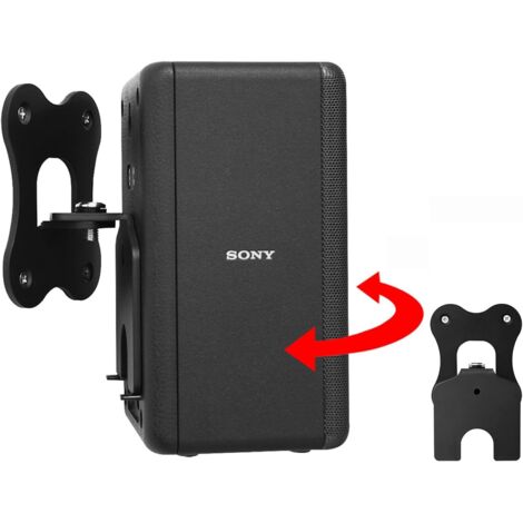Kompatibel mit Sony/SA-RS3S Lautsprecherhalterung, Wandhalterung, Ständerhalterung, Zubehör für Sony/SA-RS3S Lautsprecher, Lautsprecherhalterung, Halter für Heim-Lautsprechersysteme (Schwarz), 1 Stück