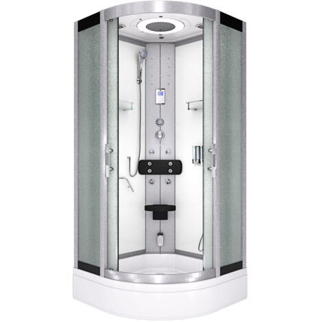 Komplettdusche Duschkabine Fertigdusche Dusche D58-60M1 100x100 cm ohne 2K Scheiben Versiegelung