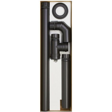 Komplette Kit -Rohre in Porzellan -Stahlrohr Anti -Kondensationsstange Eco für Öfen