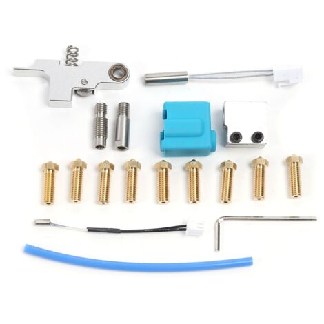 Kompletter 3D-Drucker-Extruder mit Düse, Silikonhülse, Thermistor und Zufuhrrohr