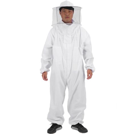 Kompletter professioneller Imkeranzug mit Schutzhelm, Größe XXL, für die Imkerei.