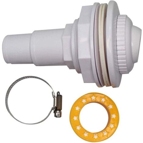 Komplettes Rücklaufdüsen-Set für Aufstellpools, Wandverbinder für Aufstellpools, Rücklaufsprinkler-Baugruppe mit Klemme und Klebeband