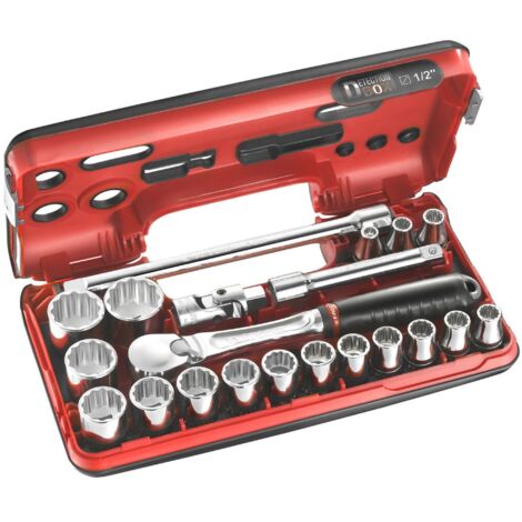 Komplettset 1/2'' Stecknüsse 6-Kant FACOM SL.DBOX1PB