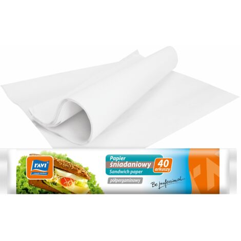 KOMPLEX-TORUS: 40 Blatt Butterbrotpapier - Schutz vor Feuchtigkeit und Fett