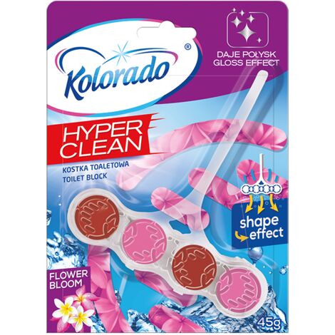 KOMPLEX-TORUS: Blocco WC Hyper Clean Flower Bloom - fragranza di lunga durata, WC pulito