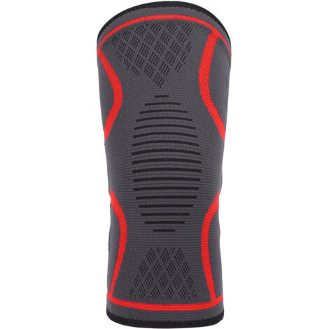 Kompressions-Kniebandage für Sport, atmungsaktive, rutschfeste Unterstützung für Outdoor-Aktivitäten (Größe L)
