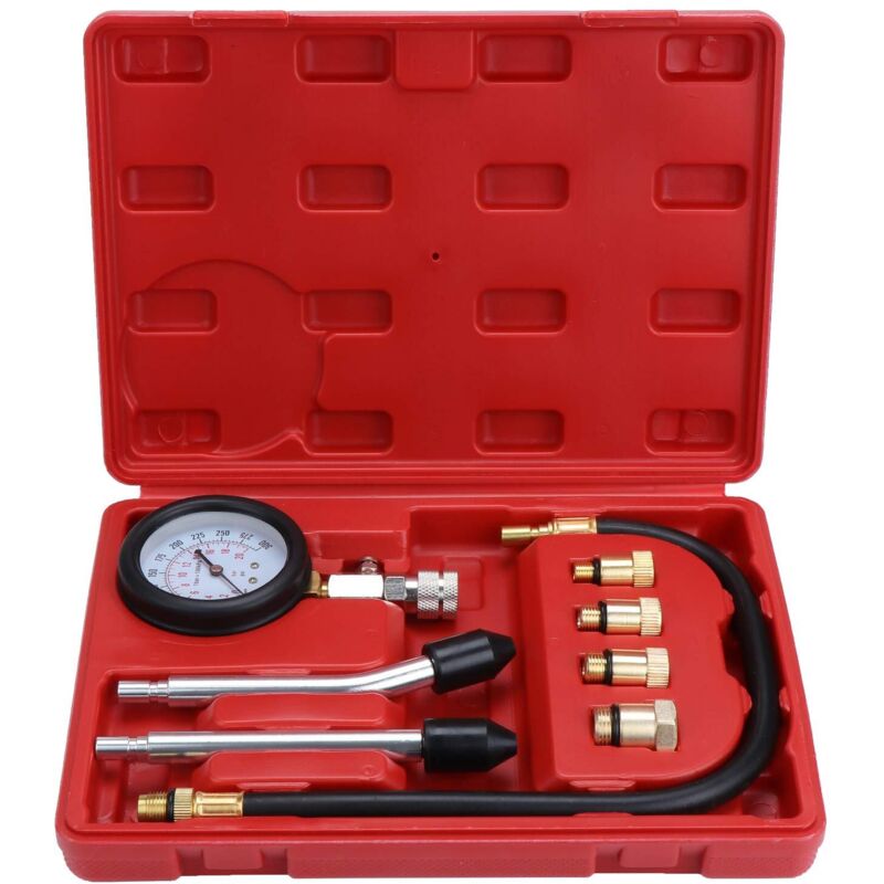 Image of Shmshng - 9-teiliges Kompressionsprüfer-Set für Benzinmotoren – RWKit für Kompressor
