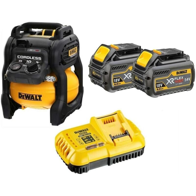 Image of Dewalt - DCC1054T2 Akku Kompressor Luftkompressor 10 l flexvolt 54V 2 x 6Ah Akkus