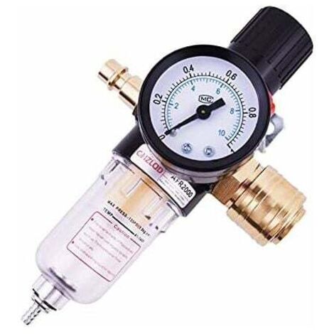 Kompressor-Druckregler 1/4", Luftkompressorfilter, Kompressor-Luftfilter für Druckluftkompressoren und Luftwerkzeuge