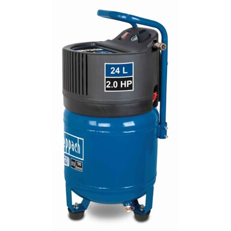 Kompressor HC24V scheppach - 1500W  10bar  24L Kessel  ölfrei & wartungsarm