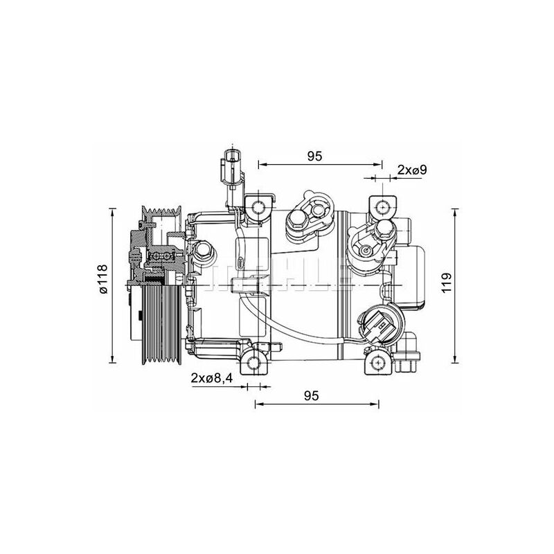 Kompressor Klimaanlage MAHLE für i20 II (GB/ IB)