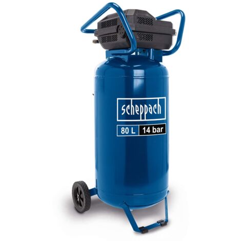 Kompressor stehend HC85V Scheppach - 14 bar  330 l/min  ölfrei  2x Manometer / 2x Kupplung