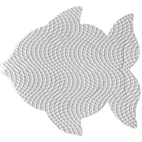 Koncreto Accessori Wc Tappeto Antiscivolo 'Fish' Pz 8 In Blister Cm. 9X9.