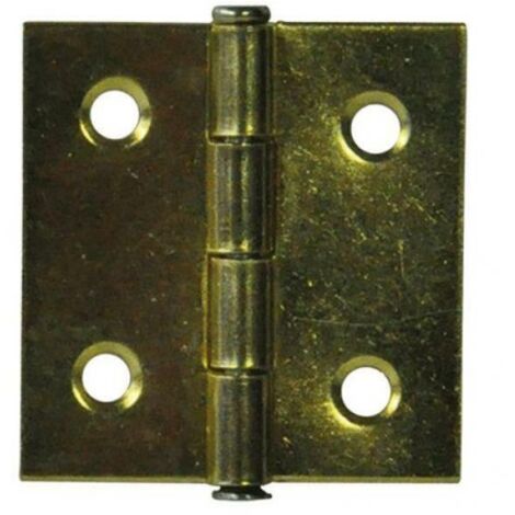 Koncreto Cerniera Ottonata Mm 40X40 Pz 4 Perno Fisso. In Blister.
