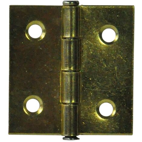 Koncreto Cerniera Ottonata Mm 60X50 Pz 2 Perno Fisso. In Blister.