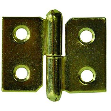 Koncreto Cerniera Paumelle Mm 50 Sx Pz 2  Ottonata In Blister.