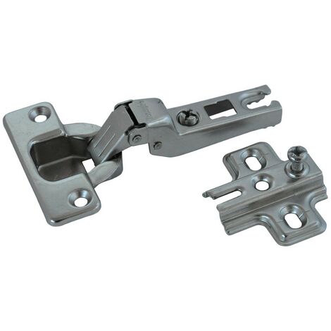 Koncreto Cerniera Per Mobili Collo Medio Mm35 Pz2 Chiusura A Scatto, Con Basetta