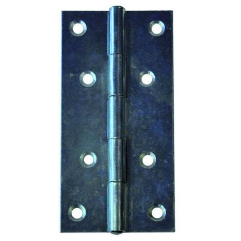 Koncreto Cerniera Zincata Mm 100X50 Pz 2 Perno Fisso. In Blister.