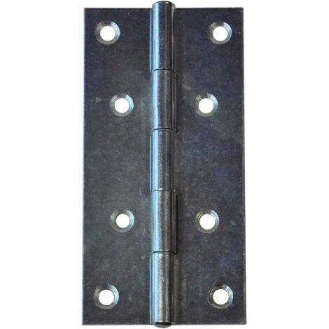 Koncreto Cerniera Zincata Mm 50X30 Pz 2 Perno Fisso. In Blister.