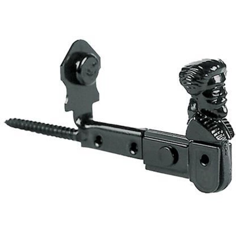 Fermapersiane Omino Pz 1 Nero Con Fermo Di Battuta. In Blister. - Koncreto