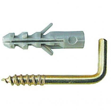 Koncreto Ganci Per Quadri M4 Pz 10 Acciaio Ottonato. Completi Di Tassello. In Blister.