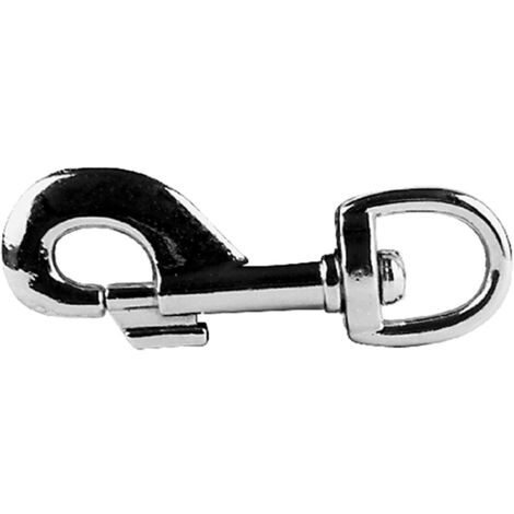 Koncreto Moschettone Tipo Redini Mm 80 Pz 1 In Acciaio Nichelato. In Blister.