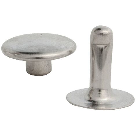 Koncreto Rivetto Nichelato Con Testa Maschio/Femmina  N.33 Pz 50 In Blister.