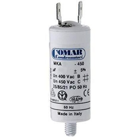Kondensator mka 70 uf 5% 450 v 50x120 mit m8 Stift und Doppelfaston