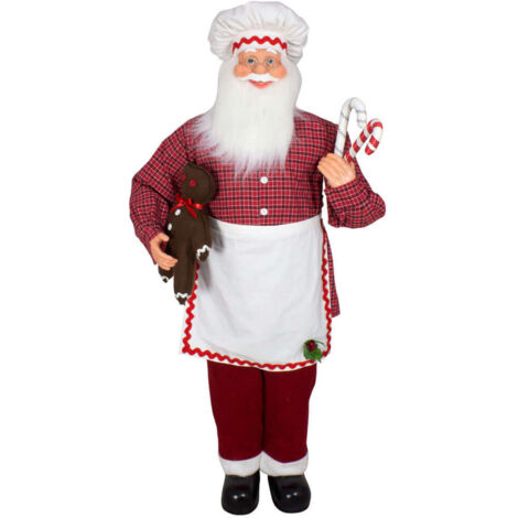 Konditor-Weihnachtsmann 120cm Santa mit liebevollen Details