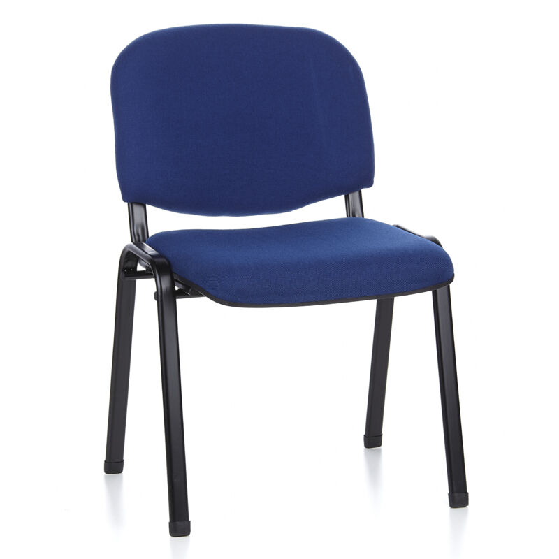 Konferenzstuhl / Besucherstuhl / Stuhl Xt 600 Schwarz/blau Hjh Office