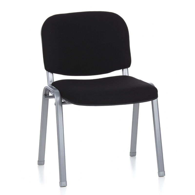 Konferenzstuhl / Besucherstuhl / Stuhl Xt 600 Schwarz/silber Hjh Office
