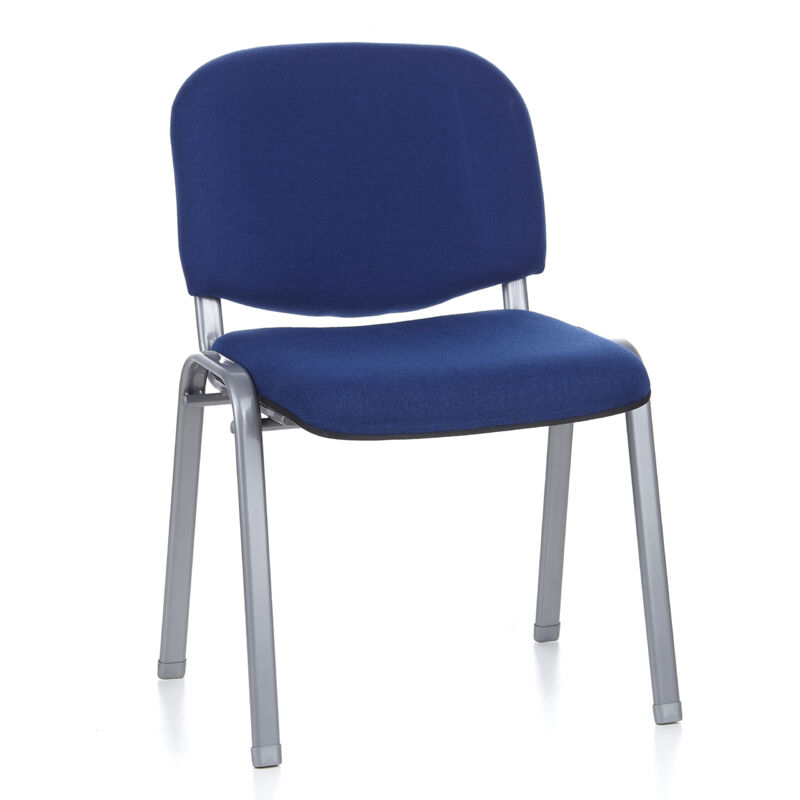 Konferenzstuhl / Besucherstuhl / Stuhl Xt 600 Blau/silber Hjh Office