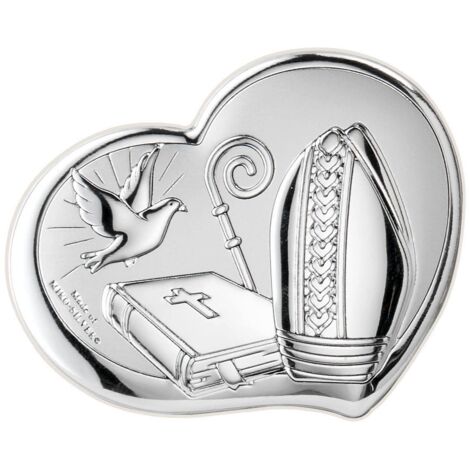 Konfirmationsgeschenkbild Silber  Größe: 7,5 x 6,5 cm  Artikelnummer: VL81372/1LBI