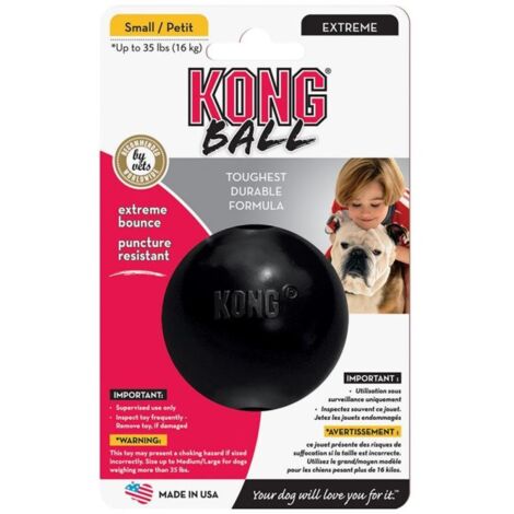 KONG Extreme Ball Small Giocattolo per Cani in Gomma , 136 Gr , 6 Cm