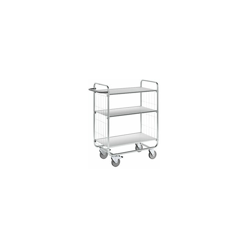 122398 Carrello a ripiani zincato a fuoco