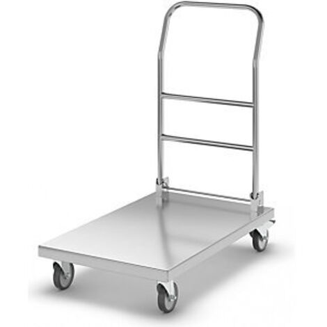 Kongamek  Carrello a pianale in acciaio inox  portata 100 kg 