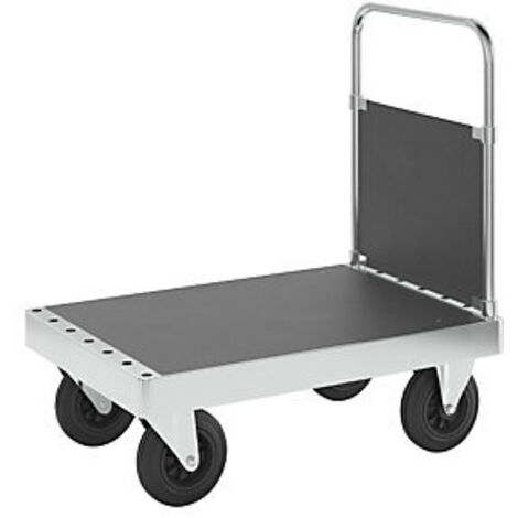 Kongamek  Carrello a pianale zincato JUMBO  con 1 sponda su un