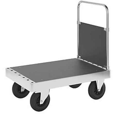 Kongamek  Carrello a pianale zincato JUMBO  con 1 sponda su un