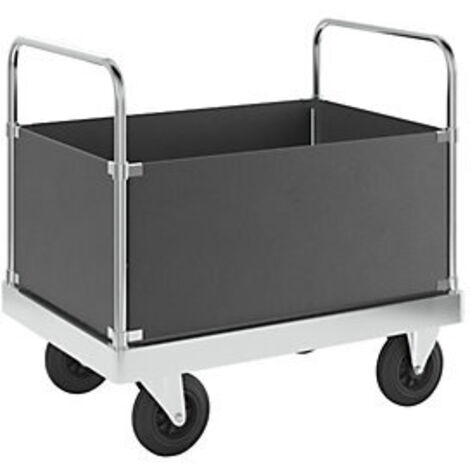 Kongamek  Carrello a pianale zincato JUMBO  con 4 sponde 