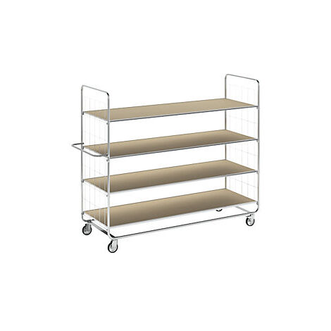 Kongamek  Carrello a ripiani ESD  versioni lunghe  4 rotelle