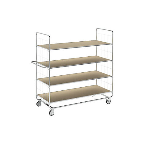 Kongamek  Carrello a ripiani ESD  versioni lunghe  4 rotelle