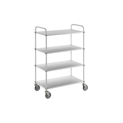 Kongamek  Carrello a ripiani leggero  altezza 1445 mm  con 4