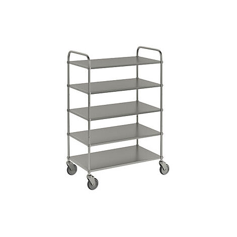 Kongamek  Carrello a ripiani leggero  altezza 1445 mm  con 5