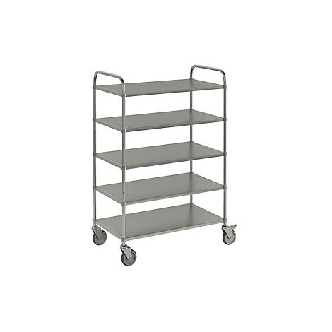 Kongamek  Carrello a ripiani leggero  altezza 1445 mm  con 5