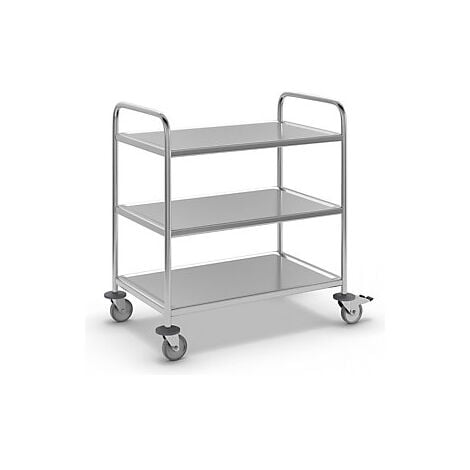 Kongamek  Carrello di servizio in acciaio inox  lungh x largh x