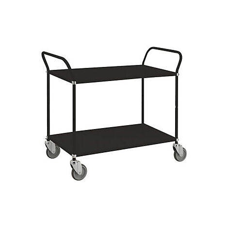 Kongamek  Carrello di servizio nero  portata 250 kg  2 ripiani