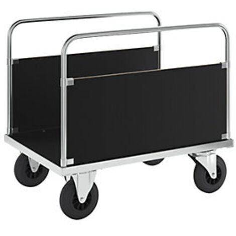 Kongamek  Carrello zincato a pianale  2 pareti laterali  lungh