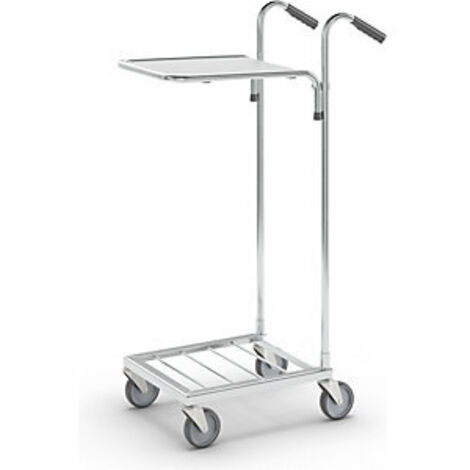 Kongamek Mini- Servierwagen verzinkt mit Ladefläche 410x355mm ohne Bremse