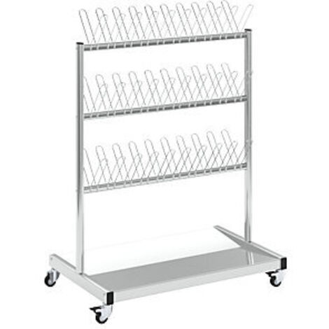 Kongamek Schuh- und Stiefeltrockenwagen 870x540x1200mm verzinkt für 60 Schuhe
